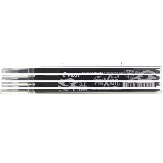 Vulling Pilot Frixion Ball/Click zwart, 3 stuks