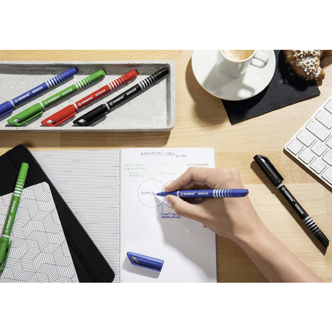 Fineliner STABILO SENSOR M groen 0,7mm