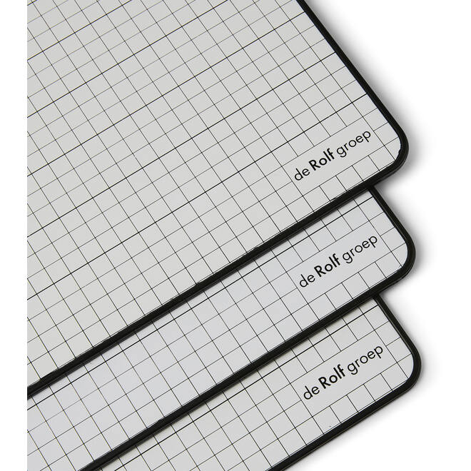 Whiteboard/wisbord Deluxe | de Rolf groep | blanco/gelinieerd, 10 stuks