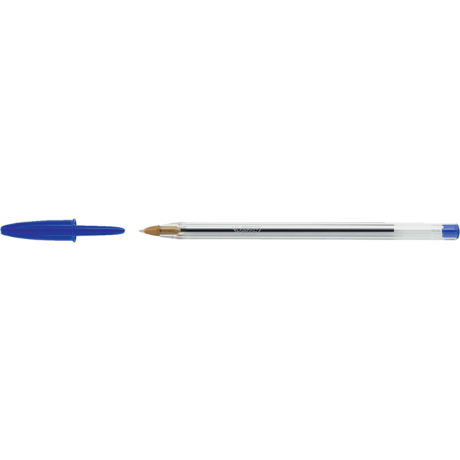 Balpen BIC cristal blauw