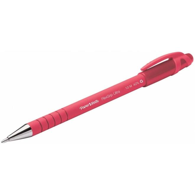 Balpen Papermate Flexgrip medium rood