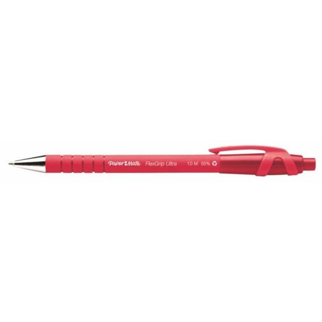 Balpen Papermate Flexgrip medium rood