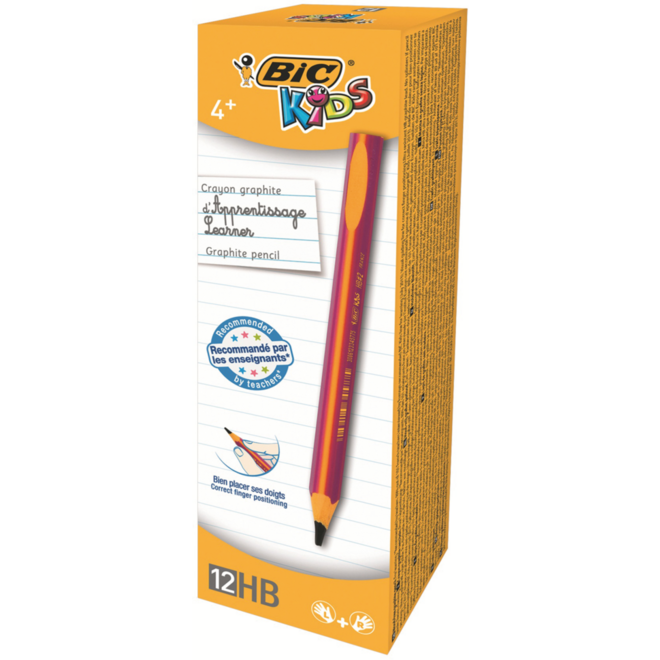 Potlood BIC evolution Girl HB driekantig, doos 12 stuks