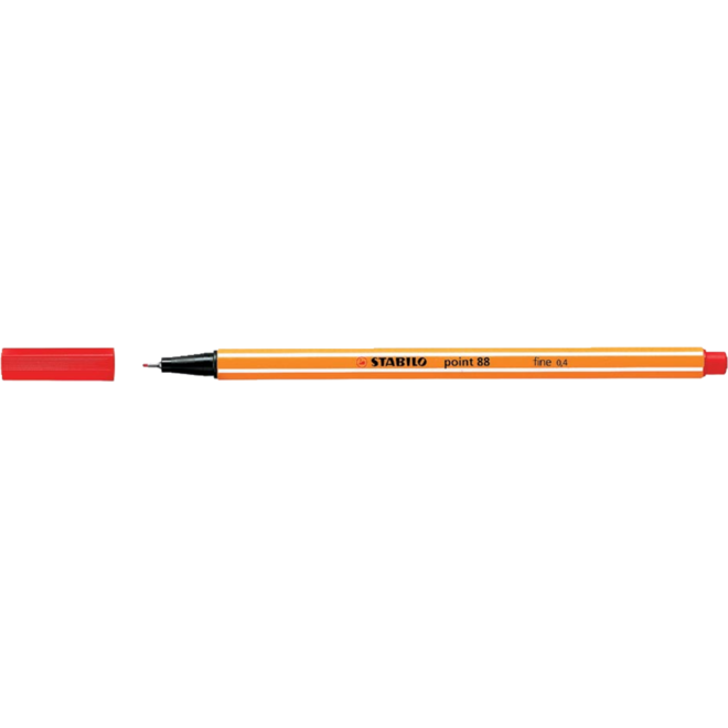 Fineliner STABILO Point 88 rood