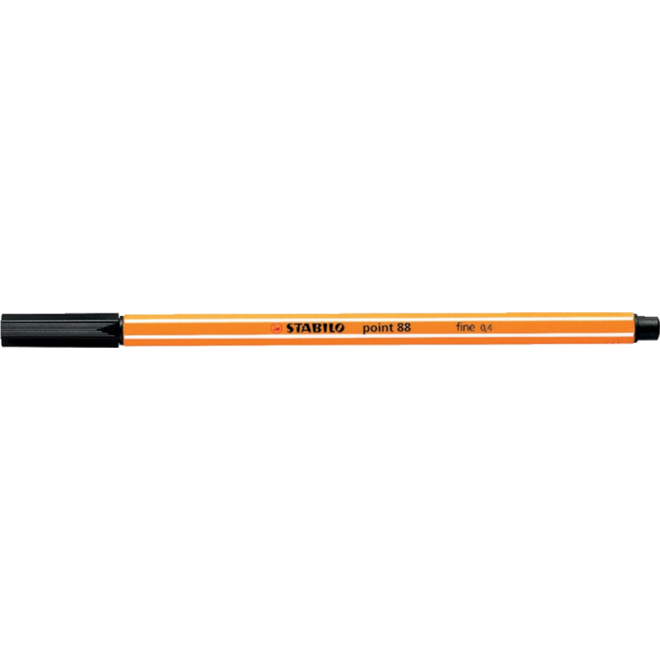 Fineliner STABILO Point 88 zwart