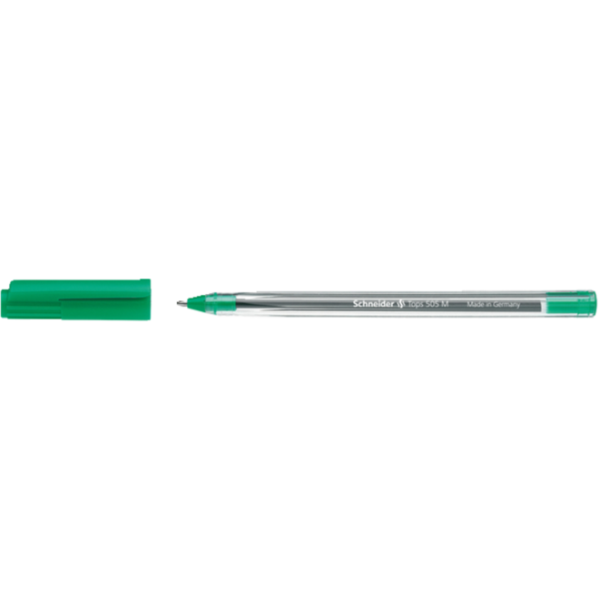 Balpen Schneider tops medium transparant groen