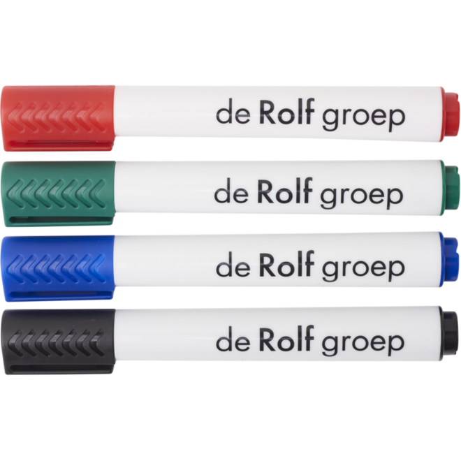 Whiteboardstiften | de Rolf groep | 5 mm assorti, 4 stuks