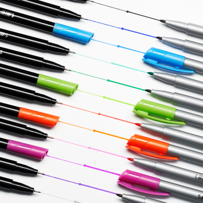 Fineliners BIC Intensity set fijn en medium, 20 + 12 stuks