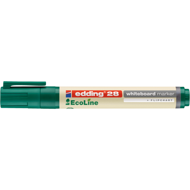 Whiteboardstiften edding e-28 Ecoline groen, 10 stuks