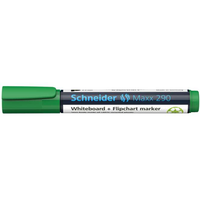 Whiteboardstift Schneider Maxx 290 ronde punt navulbaar groen