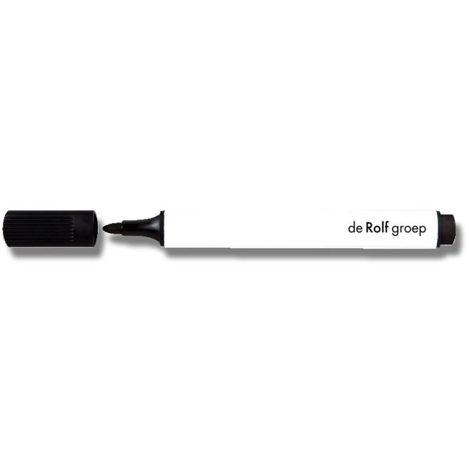 Whiteboardmarkers | de Rolf groep | 2 mm driekantig zwart, 24 stuks