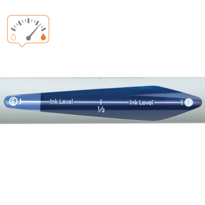 Whiteboardstiften Nobo Liquid Ink ronde punt 3 mm blauw, 10 stuks
