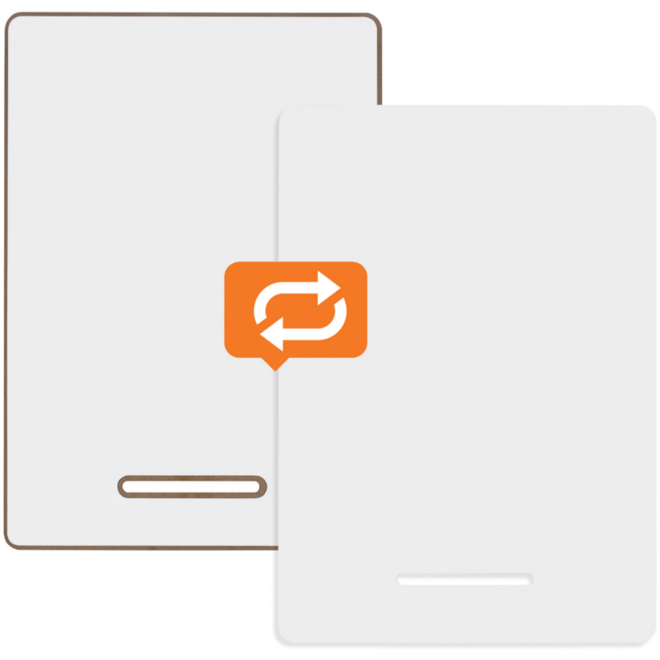 Whiteboard/Wisbord Nobo A4 magnetisch wit per 4st