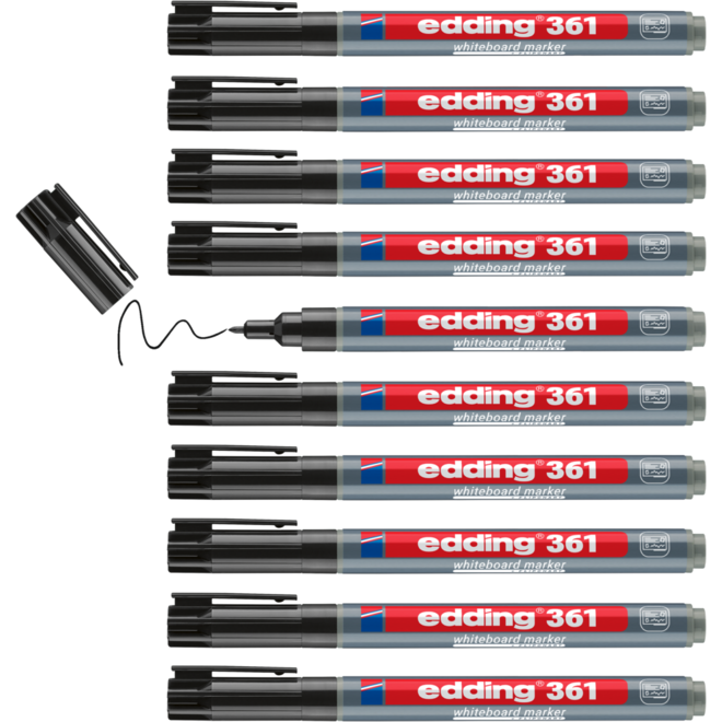 Whiteboardstift edding 361 1 mm zwart
