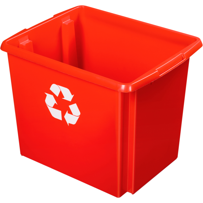 Recycle Box eco 45 liter rood