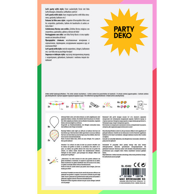 Party-Deco Box roze hartjes 41-delig