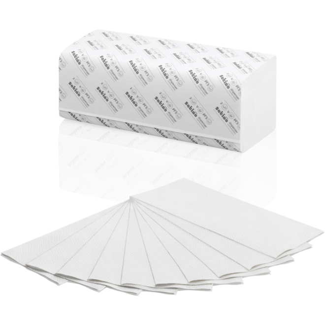 Handdoekje comfort eco 25 x 23 cm, 2-lgs, 3200 stuks
