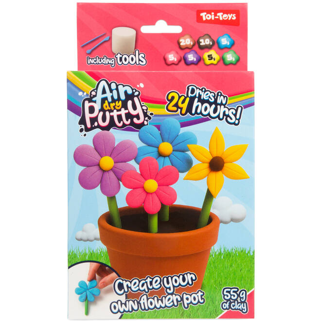Klei putty air-dry bloemen assorti