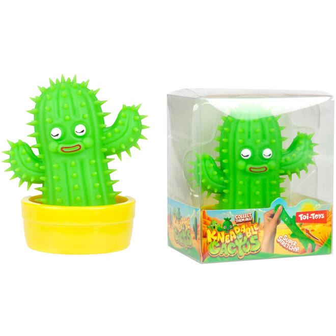 Kneedcactus stretchy met potje assorti