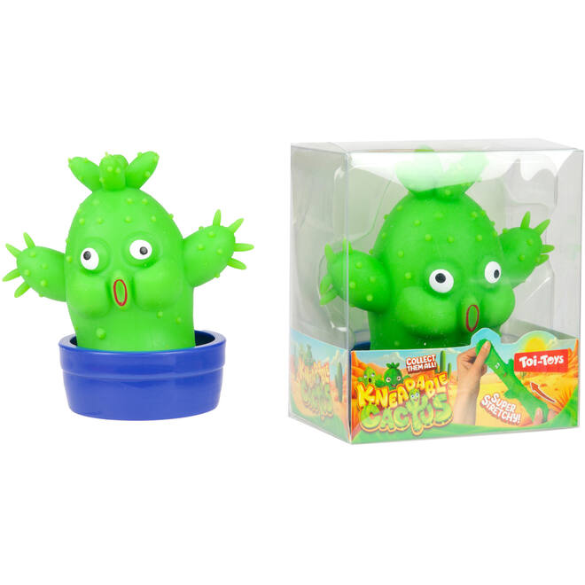 Kneedcactus stretchy met potje assorti