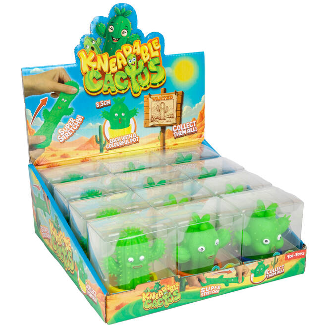 Kneedcactus stretchy met potje assorti