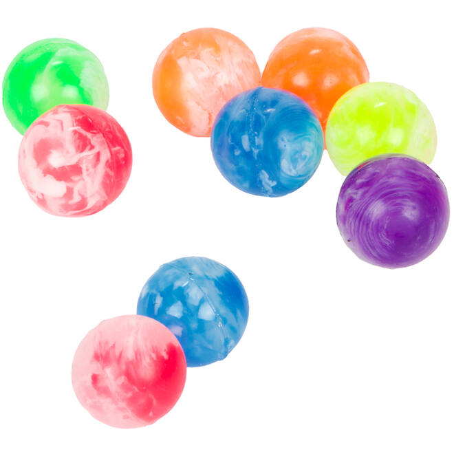 Stuiterballen klein 2,5 cm, 10 stuks