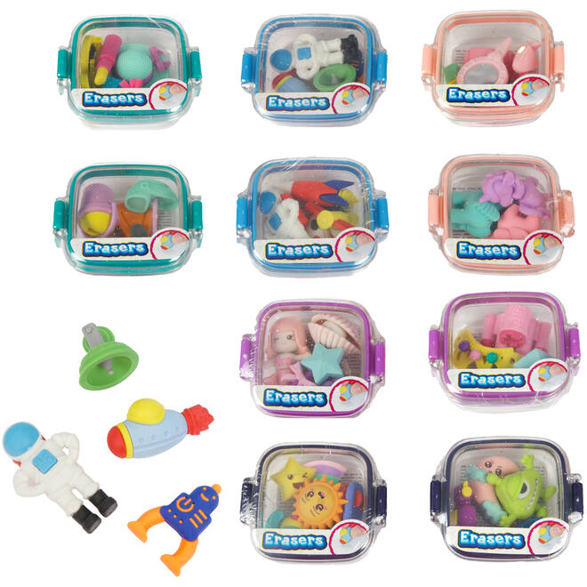 Gummetjes mini-crazy 3 stuks in glitterdoosje