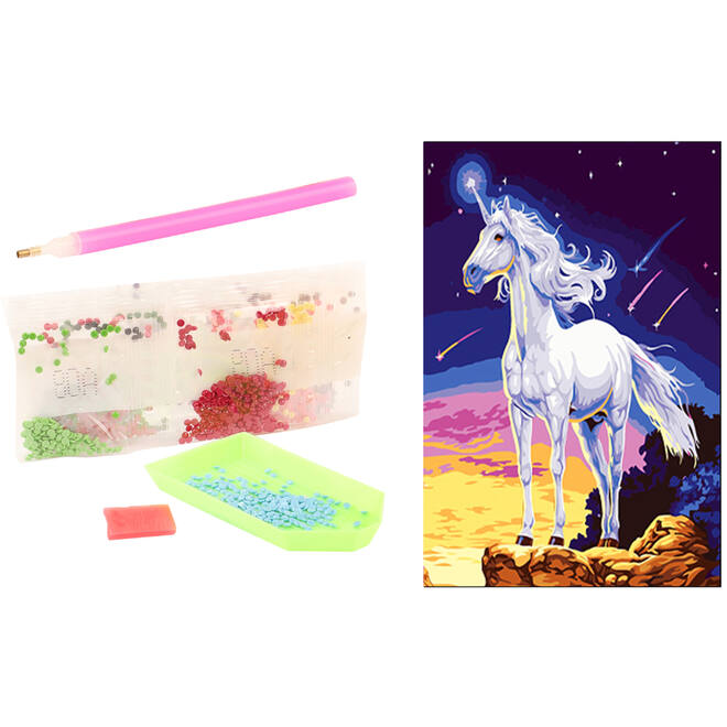 Diamond painting natuur met standaard assorti