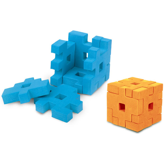 3D foam puzzels cube, 4 stuks