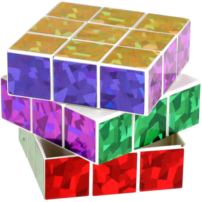 Kubus magische puzzel kubus glitter