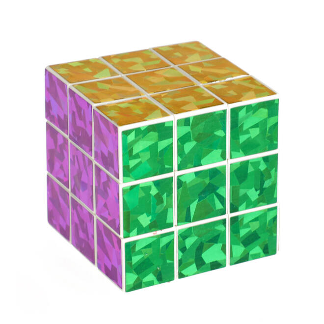 Kubus magische puzzel kubus glitter