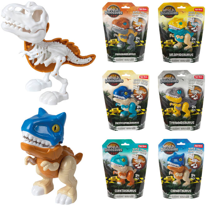 Dino set bouw een dinoskelet assorti