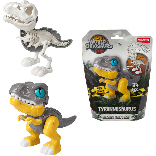 Dino set bouw een dinoskelet assorti