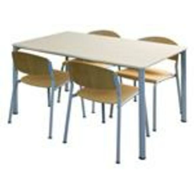 Tafel Luma 120 x 60 cm blad kunststof