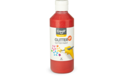 Glitterverf Creall 250 ml rood