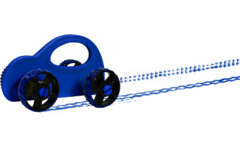Roller verf racer in verschillende uitvoeringen en kleuren, 6 stuks
