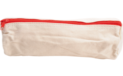 Etui katoen kokermodel 25 x 7 cm met rits