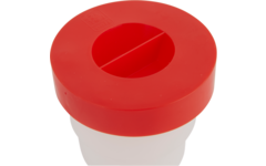 Anti-knoeipot midi 180 ml, rood