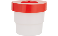 Anti-knoeipot midi 180 ml, rood