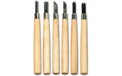 Lino-/houtsnijmes,  6 stuks