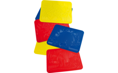 Patroonplaten Junior dinosaurus 21 x 28 cm, 6 stuks