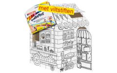 Speelhuis om in te kleuren incl. viltstiften edding funtastics