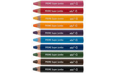 Kleurpotloden edu³ Super Jumbo 15 mm driekantig assorti, 10 stuks