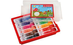 Viltstiften STABILO trio jumbo assorti classpack, 144 stuks