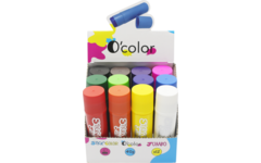 Plakkaatverfstift jumbo 40 grams assorti, 12 stuks