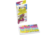 Oliepastels assorti 10 mm x 7 cm, 12 stuks