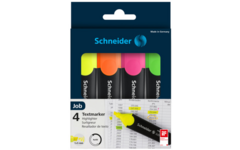 Markeerstift Schneider Job 150 assorti etui 4 stuks