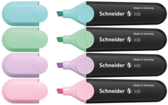 Markeerstift Schneider Job 150 pastel etui 4 stuks