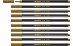 Viltstift STABILO Pen 68 metallic 810 goud 1,4mm