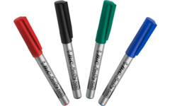 Permanent marker BIC rond 1,1 mm rood, per dozijn